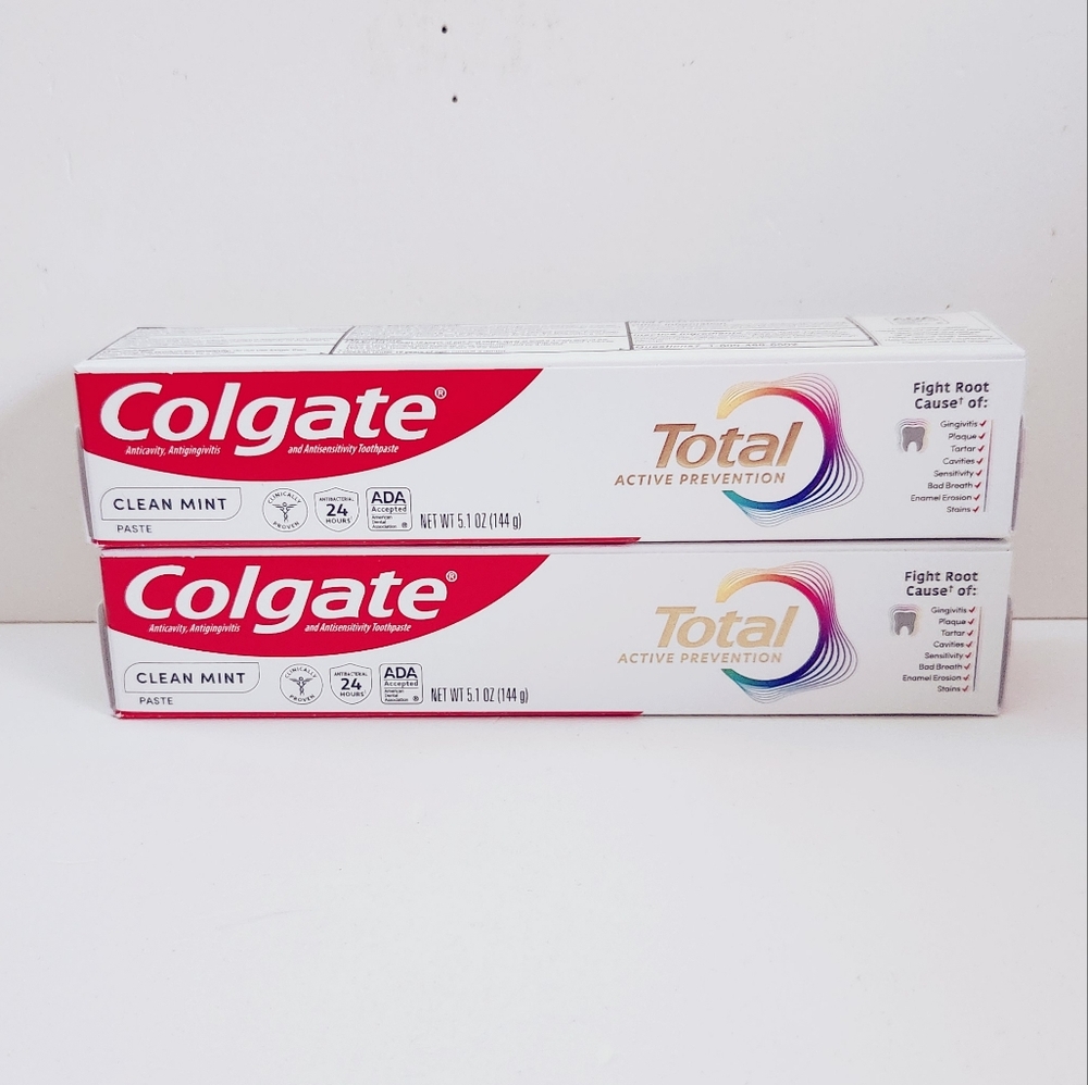 🔮3/$15 Colgate Total Active Prevention Toothpaste Clean Mint - Picture 3 of 11